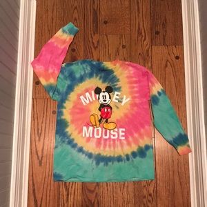 Tie-dye Mickey Mouse Disney long sleeve